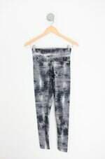 calça legging jump feminina cinza estampada
