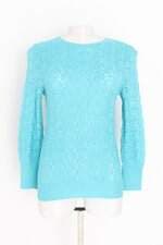 blusa manga longa quessada feminina azul