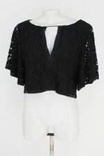 blusa animale feminina preta com forro