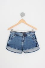 shorts jeans khelf feminino azul