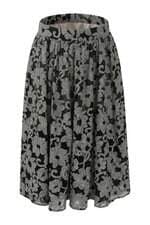 Saia Zara feminina preta  com forro de renda