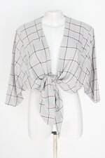 blusa tres feminina xadrez