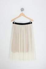 saia Blue Steel feminina off white com forro