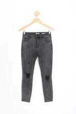 calça jeans cotton on feminina cinza
