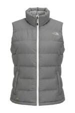 colete The North Face feminino cinza