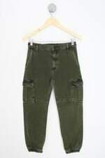 calça de sarja John John feminina verde