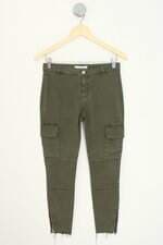 calça de sarja Zara feminina verde