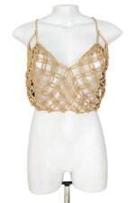 Top Macramê Bege VIX