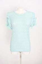 blusa zara feminina verde com transparência