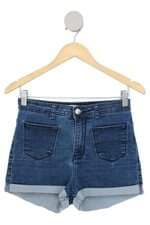 shorts jeans Renner feminino azul com barra italiana