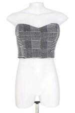 cropped Renner feminino xadrez com franzido