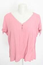 blusa program feminina rosa com bordado