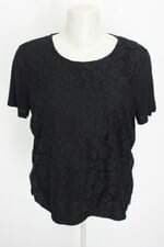 blusa Renner feminina preta com renda
