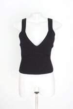 cropped de tricô shoulder feminino preto