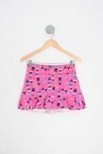 saia esportiva beth monteiro feminina estampada com forro e peplum