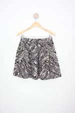 saia zara feminina estampada