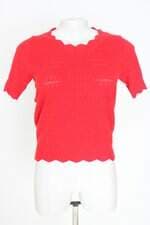 blusa de tricô knit mix feminina vermelha