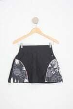 saia esportiva malwee feminina preta com forro e recortes