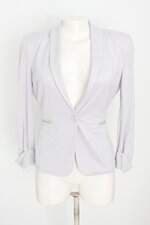 blazer armani exchange feminino cinza com recortes