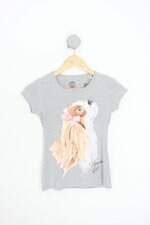 camiseta fakini kids cinza com silk