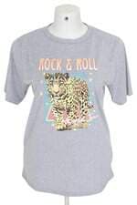 camiseta basic sou feminina cinza com silk