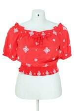 blusa ciganinha kimika feminina vermelha com bordado