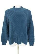 blusa de tricô member's mark feminina azul