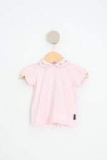 blusa ser gent major kids rosa com bordado