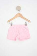 shorts kids faz de conta rosa