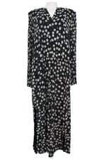 Vestido Chemise Longo Cantão Com Poás e Fenda