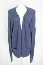 cardigan my basic feminino azul