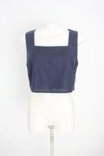 cropped ysanne feminino azul