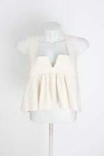blusa cropped villas boas feminina bege