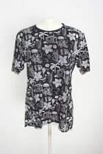 camiseta cantão feminina preta com silk