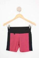 shorts de academia feminino rosa com recortes