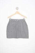 saia clock house feminina estampada com cós com elástico