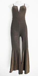 macacão miss & misses feminino preto com brilho