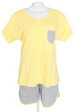 conjunto de pijama feminino renata reami amarelo