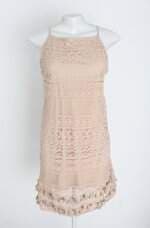vestido renner feminino bege com forro