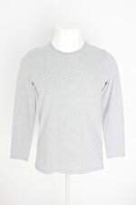 camiseta básica manga longa hering masculina cinza