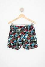 shorts viva feminino estampado com pregas