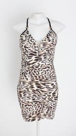 vestido lanca perfume feminino estampado com forro