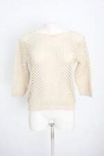 blusa de malha feminina bege