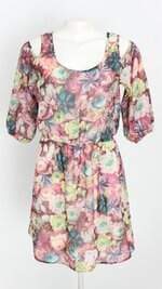 vestido talita kume feminino estampado com forro