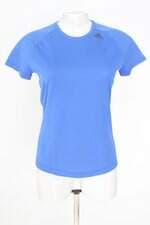 blusa esportiva Adidas feminina azul com silk