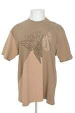 Camiseta Nike Jordan masculina bege com recortes
