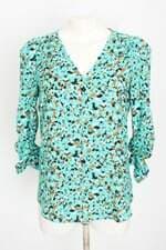 blusa joie feminina estampada com franzido