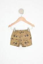 shorts carters kids marrom estampado