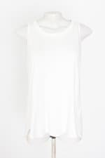 blusa endless feminina branca com barra mullet