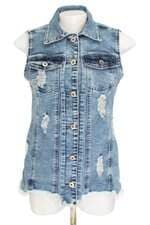 colete jeasn korly feminino azul
